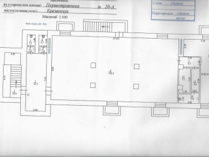 Здам в оренду  підвальне прим. 257 кв.м, вул. Університетська, 20-А Кременчук