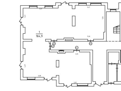 165 м2 Оренда фасадного приміщення вільного призначення 65 000 грн.