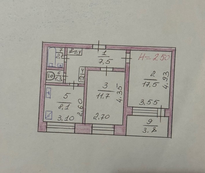 Продам 2-х кімнатну квартиру - фото 1