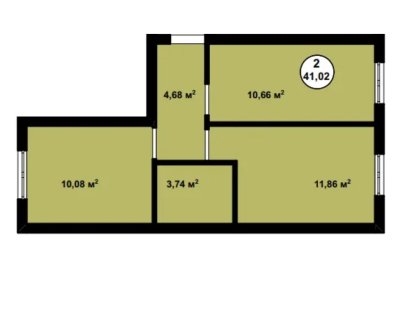 2-кімн 42м2 в ЖК «Аура» вул. Одеська, 70 Крюківщина