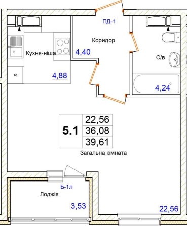 Продаж квартири ЖК Одеський Бульвар - фото 1