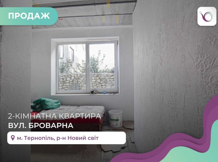 2-к. квартира 32,7 м2 з ремонтом та і/о в р-ні Новий Світ - фото 1