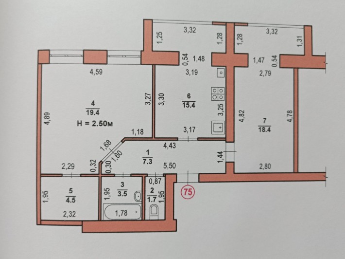 2к квартира в новобудові район "Глобус" 70.2 м2 10/10ц - фото 1