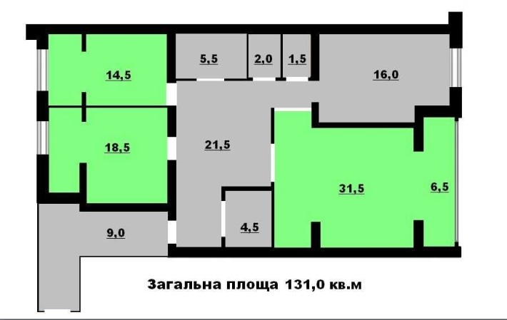 3кімн квартира.Меблі.Техніка.Паркінг - фото 1