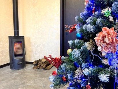 109 Будиночок з каміном на березі озера Київ