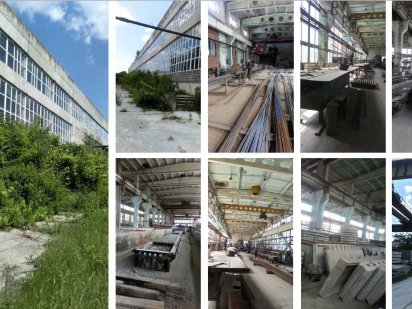 Майновий комплекс (завод ЗБК): 6,8 га, 13 500 кв.м., 1,3 Мвт, ж/д Хмельницкий