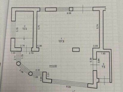 Продається велике приміщення з ремонтом в центрі міста. Вул Промислова Ивано-Франковск