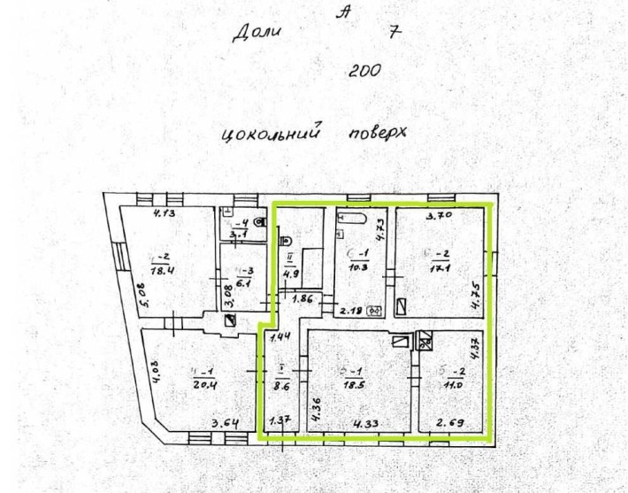 Нежитлові приміщення 66,1 м2, Тернопіль, вулиця Доли 7 - фото 1