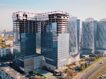 Незавершене будівництво громадського центру Sky Towers, м. Київ Киев