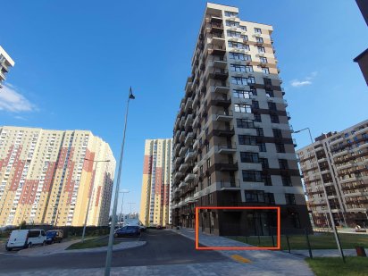 Вул. Олександра Олеся, 1. ЖК Варшавський 2, Н/ф 72м2. Фасад. Без % Киев