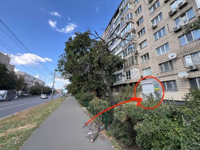 Чоколовський бульвар 18, фасад, нежитлове 51м2 з окремим виходом! Киев