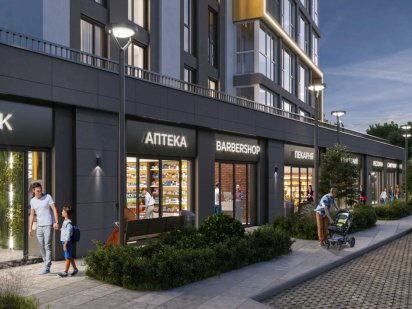 Продам фасадне приміщення в ЖК Акварель 8 36.1 м.кв БЕЗ комісії Лиманка