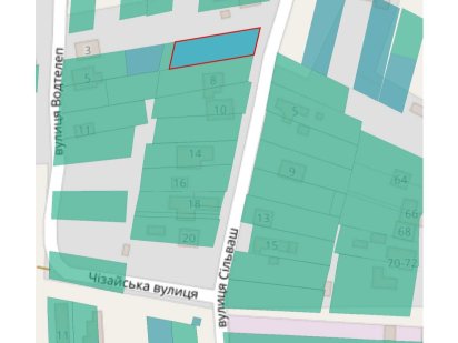 Земельна дідянка площею 11 соток м.Берегово