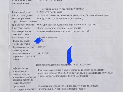 Земельна ділянка осг