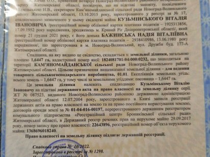 Продаються земельні паї. 5,8 Га, Житомирська область. Звягель