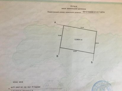 Земельна ділянка 6 соток