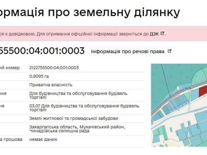 Земельна ділянка під комерцію