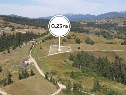 Земельна ділянка в Яблуниці 0.25 га Яблуница