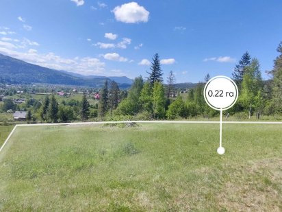 Панорамна ділянка на межі з лісом в с. Микуличин 0.22 га Микуличин