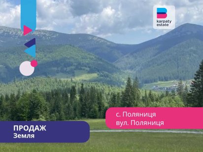 Земельна ділянка 45 сотих під житлову забудову в с. Поляниця