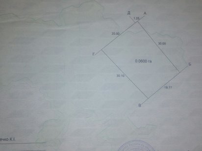 Земельна ділянка з фундаментом Надворная