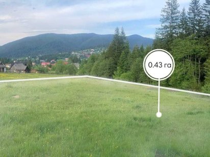 Земельна ділянка у Ворохті 0.43 га Ворохта