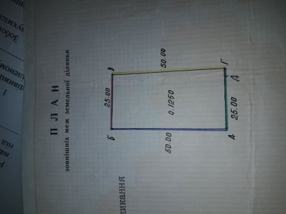 Продам земельну ділянку в с.Клузів
