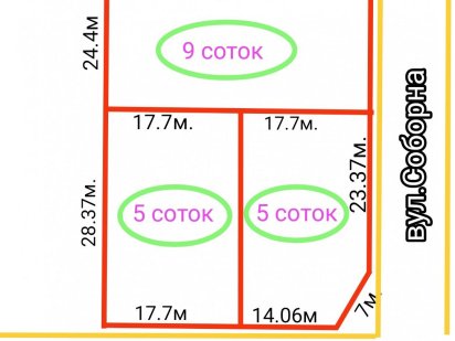 Білогородка кутова ділянка 5 соток Белогородка