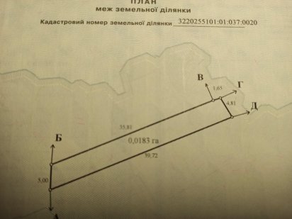 Земельна ділянка Баришівка