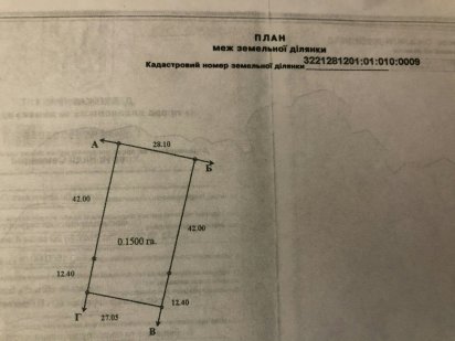 Продам земельну ділянку