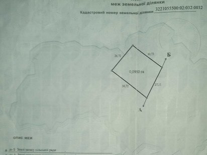 Продам участок в Клавдиево-Тарасове  9 соток Клавдієво-Тарасове