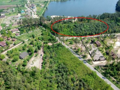 земельна ділянка біля пляжу, сосни на ділянці, з електрикою 50 соток