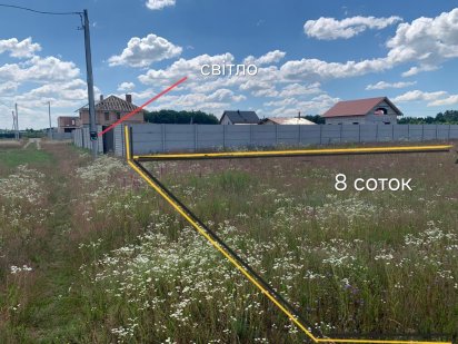 Продам земельну ділянку. Село Малютянка.