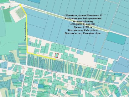 Продаж ділянки с.Плесецьке Плесецьке