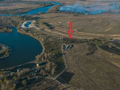 Участок 12 сот на берегу Десны, озеро, лес, с. Погребы