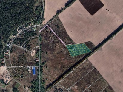 Процев участки от 6 соток до 2.2 га под строительство.