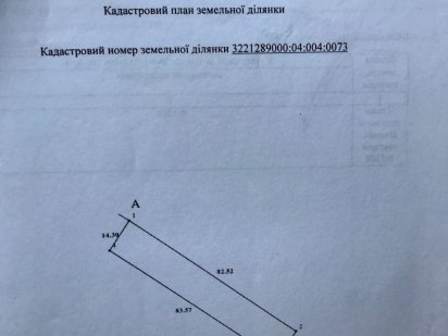 Фасадный участок  с.Требухов Погреби