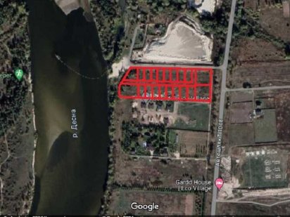 Без % Фото відповідні 16сот Броварський р-н с.Рожни річка Десна Рожны