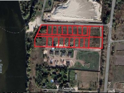 Без % земля 8сот Броварський р-н с.Рожни річка Десна Рожны