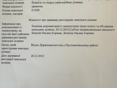 Продаж земельної ділянки в Солонці Солонка