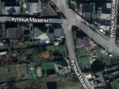 Ділянка Рудно вул. Мазепи - Вербицького, кутова ділянка Рудное