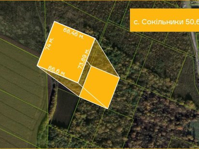 Продаж ділянки в с.Сокільники 50,6сот Сокольники
