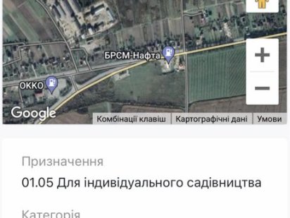 Земельна ділянка Городок