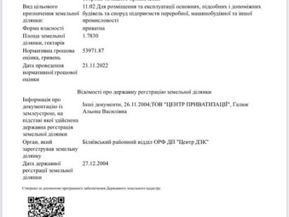 Земля участок 178 сот Усатово