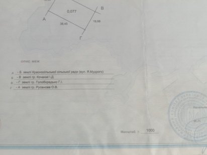 Продам участок под застройку Корсунцы