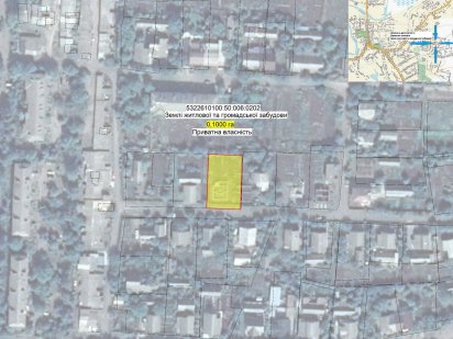 Земельна ділянка під забудову (0,1 га) Лохвица