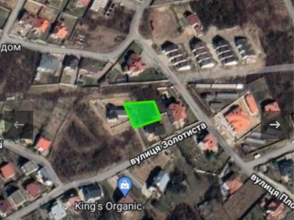 Продаж ділянки вулиця Золотиста Червениця Ужгород
