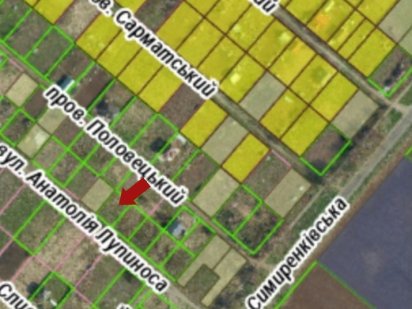 Земельна ділянка 6 соток  вул. Лупиноса Черкаси