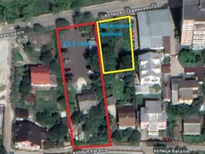 "Продаж землі 13,50 соток у Львові"