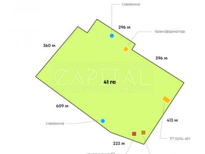 Продаж Земля комерційного призначення вул. Києво-мироцька 41 га Буча